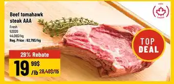Mayrand Beef Tomahawk Steak AAA Canada offer