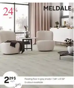 Deco Surfaces Floating floor in grey shade offer