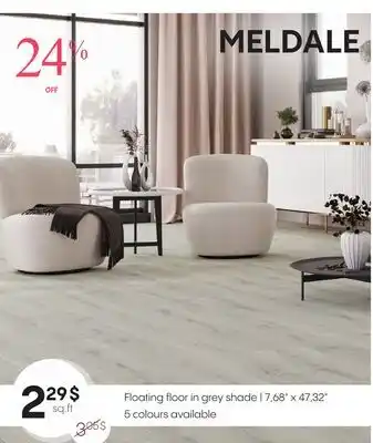 Deco Surfaces Floating floor in grey shade offer