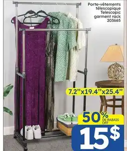 Rossy Telescopic garment rack offer