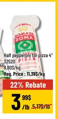 Mayrand Pizza Pepperoni 4 3 kg offer