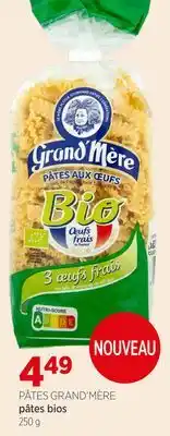 Avril PÂTES GRAND'MÈRE pâtes bios offer