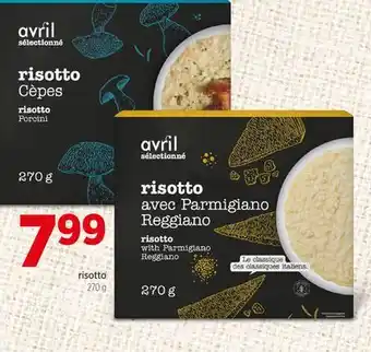 Avril Avril Risotto offer