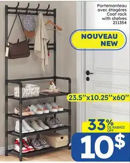 Rossy Coat rack with shelves offer