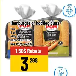 Mayrand Hamburger or hot dog buns Pom 488g to 520g offer