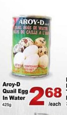 T&T Supermarket Aroy-D Quail Egg In Water offer