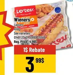 Mayrand Wieners Lesters 450 g offer