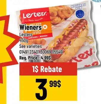Mayrand Wieners Lesters 450 g offer