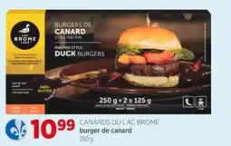 Avril burger de canard offer