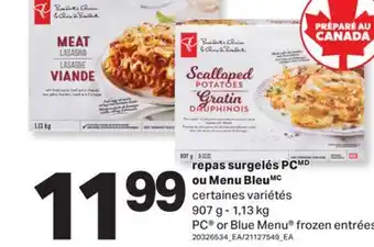L'Intermarché REPAS SURGELÉS OU MENU BLEU, 907 G - 1,13 KG offer