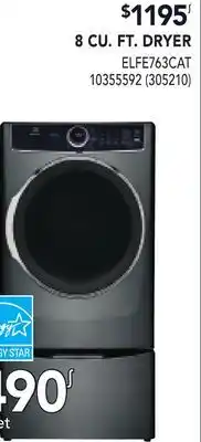 RONA 8 CU. FT. DRYER offer