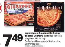 L'Intermarché CROÛTE FARCIE GIUSEPPE OU PIZZA SUPREMA, 487 - 724 g offer