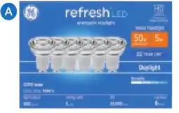 RONA GE REFRESH GU10 LED BULBS 6-pack, daylight offer