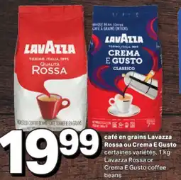 L'Intermarché CAFÉ EN GRAINS ROSSA OU CREMA E GUSTO, 1 KG offer