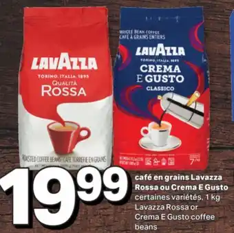 L'Intermarché CAFÉ EN GRAINS ROSSA OU CREMA E GUSTO, 1 KG offer