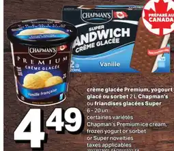 L'Intermarché CRÈME GLACÉE PREMIUM, YOGOURT GLACÉ OU SORBET, 2 L OU FRIANDISES GLACÉES SUPER, 6 - 20 UN offer