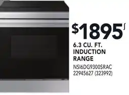 RONA SAMSUNG 6.3 CU. FT. INDUCTION RANGE offer