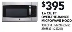 RONA SAMSUNG 1.6 CU. FT. OVER-THE-RANGE MICROWAVE HOOD offer