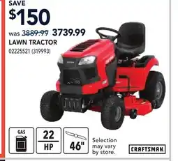 RONA LAWN TRACTOR offer