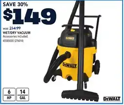 RONA WET/DRY VACUUM offer