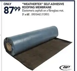 RONA WEATHERTEX SELF-ADHESIVE ROOFING MEMBRANE 3' x 65' offer