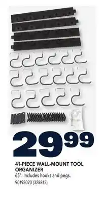 RONA VALU+ 41-PIECE WALL-MOUNT TOOL ORGANIZER offer