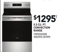 RONA 5.3 CU. FT. CONVECTION RANGE offer