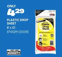 RONA BENNETT PLASTIC DROP SHEET offer