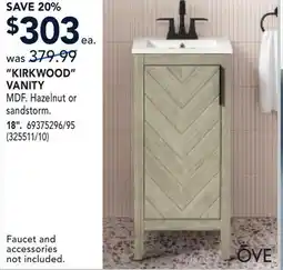 RONA KIRKWOOD VANITY offer