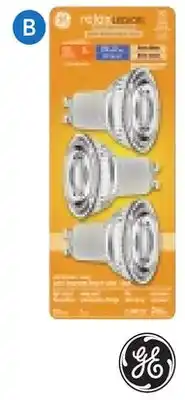 RONA GE LIGHTING RELAX GU10 LED BULBS, 3-pack, Warm white offer
