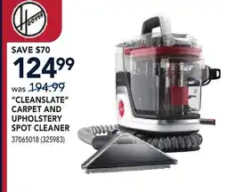 RONA HOOVER CLEANSLATE CARPET AND UPHOLSTERY SPOT CLEANER offer