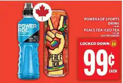 Food Basics Powerade Sports Drink / Peace Tea Iced Tea offer