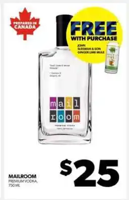 Real Canadian Liquorstore MAILROOM Premium Vodka offer