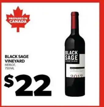 Real Canadian Liquorstore Black Sage Vineyard Merlot offer