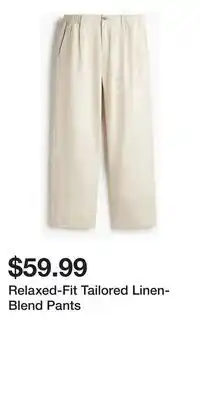 H&M Relaxed-Fit Tailored Linen-Blend Pants offer