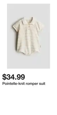 H&M Pointelle-knit romper suit offer