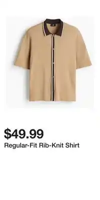 H&M Regular-Fit Rib-Knit Shirt offer