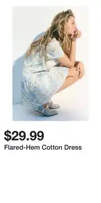 H&M Flared-Hem Cotton Dress offer