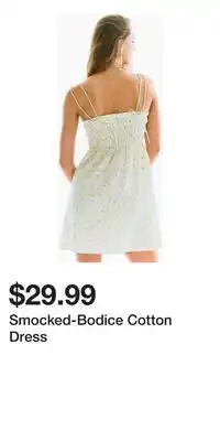 H&M Smocked-Bodice Cotton Dress offer