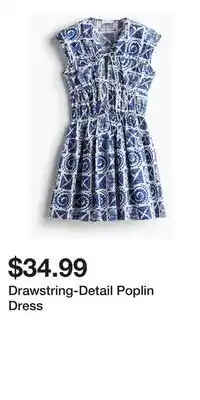 H&M Drawstring-Detail Poplin Dress offer