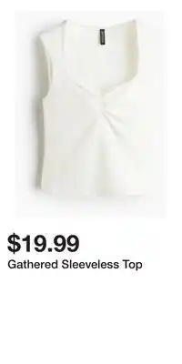 H&M Gathered Sleeveless Top offer
