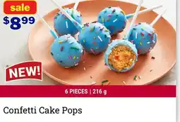 M & M Food Market Confetti Cake Pops offer