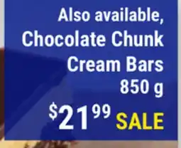 M & M Food Market Chocolate Chunk Cream Bars offer