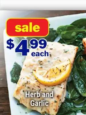 M & M Food Market Pink Salmon in Sauce Herb and Garlic offer