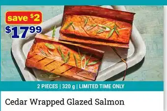 M & M Food Market Cedar Wrapped Glazed Salmon offer