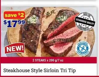 M & M Food Market Steakhouse Style Sirloin Tri Tip offer