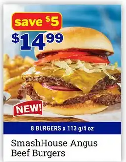 M & M Food Market SmashHouse Angus Beef Burgers offer