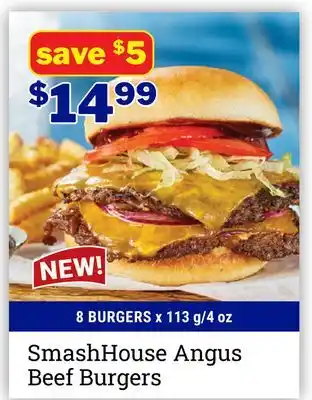 M & M Food Market SmashHouse Angus Beef Burgers offer