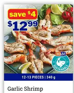 M & M Food Market Garlic Shrimp offer