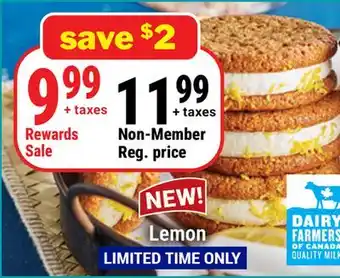 M & M Food Market Lemon Cookie Ice Cream Sandwiches offer